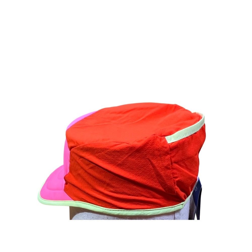 Brooks Lightweight Packable Hat Red Pink‎ Teal Running Athletic NWT - Picture 7 of 11